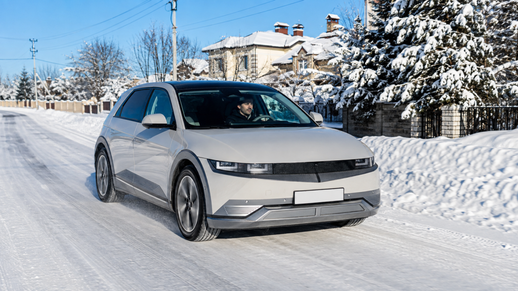 Повний привід Hyundai Ioniq 5 на слизькій дорозі