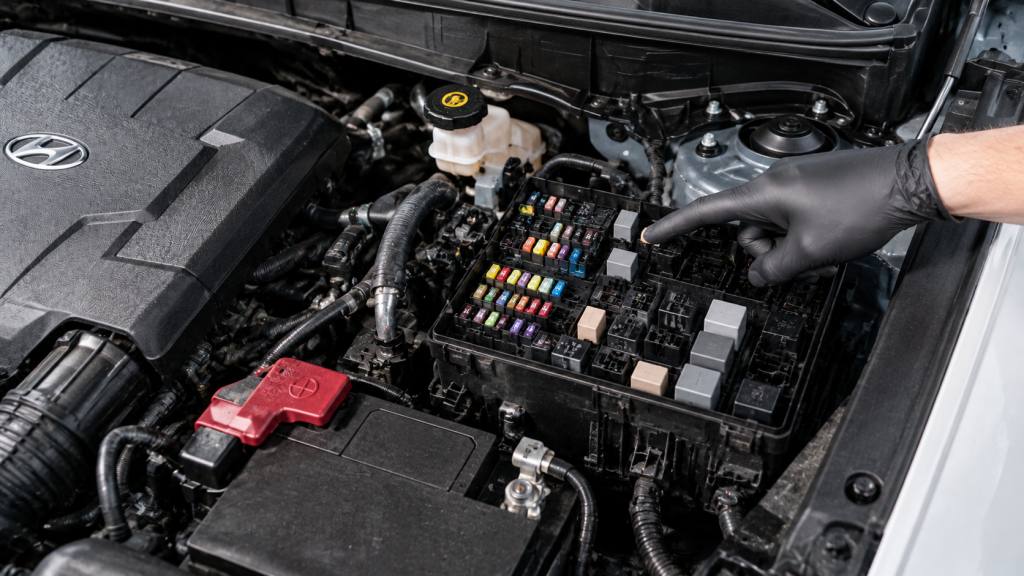 Запобіжники Hyundai Tucson NX4 2022–2025 — де розташовані блоки
