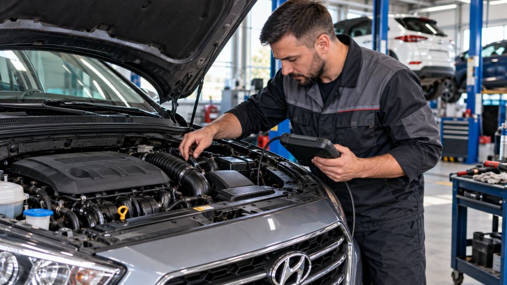 Діагностика коду P0171 на Hyundai та пошук причини бідної суміші