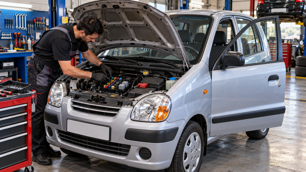 Запобіжники Hyundai Atos / Atoz — розташування блоків і призначення